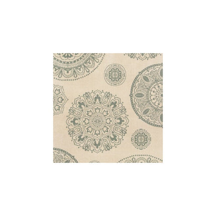 Hampton Bay Indoor/Outdoor Ivory/Blue 6 ft. x 9 ft. Medallion Layering Area Rug