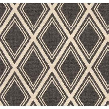 Hampton Bay Black 6 ft. x 9 ft. Indoor/Outdoor Trellis Layering Area Rug