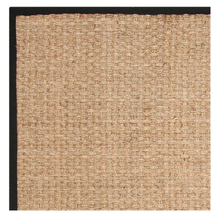SAFAVIEH Natural Fiber Beige/Black 8 ft. x 10 ft. Border Area Rug
