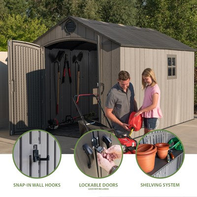 Lifetime Resin Outdoor 8' x 12.5' Storage Shed