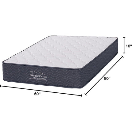 Novezza Home 10 Inch Hybrid Support Mattress/Bed-in-a-Box/CertiPUR-US Certified Foam, Queen (NOVHM-S)