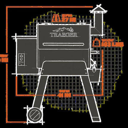 Traeger Pro Series 22 Pellet Grill and Smoker, Bronze (TFB57PZB)